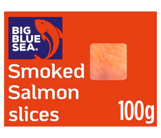 Big Blue Sea Smoked Salmon Slices (100g)