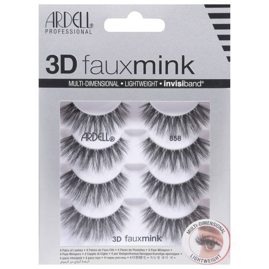 Ardell 3d Fauxmink 858 Lightweight Multi-Dimensional Lashes