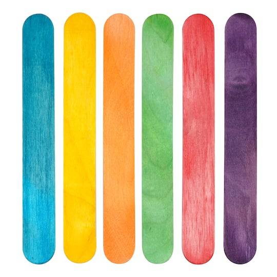 Colorful Jumbo Craft Sticks By Creatology, 30Ct.