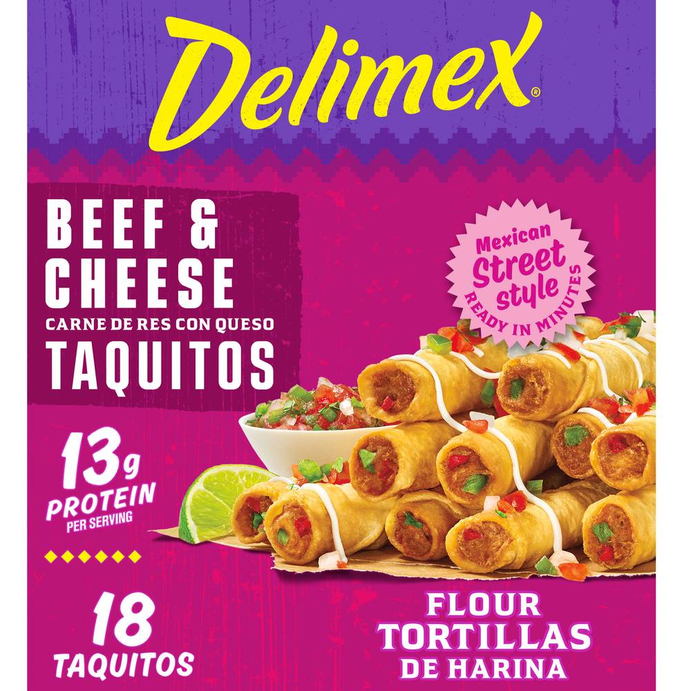 Delimex Beef & Cheese Taquitos (1.35 lbs)