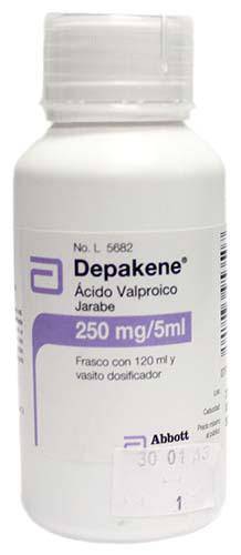 Abbott depakene ácido valproico jarabe 250 mg/5 ml (botella 120 ml)
