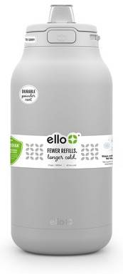Ello Hydra Stainless Steel Gallon Bottle, Gray
