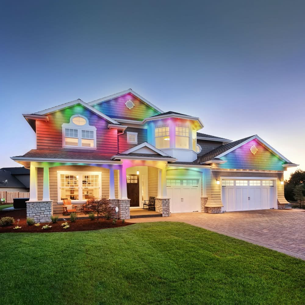 Harbor Breeze 50-ft Plug-in White Indoor/Outdoor String Light with Color changing -Light LED Novelty Bulbs and with Remote