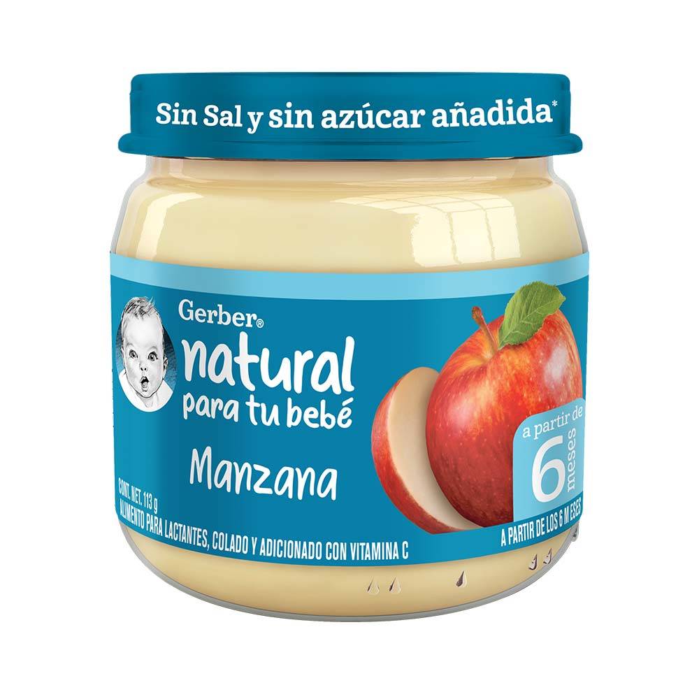 Gerber papilla sabor manzana etapa 2 (frasco 113 g)