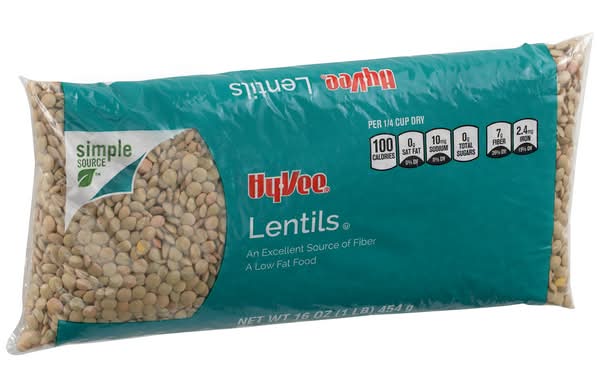 Hy-Vee Natural Lentils (16 oz)