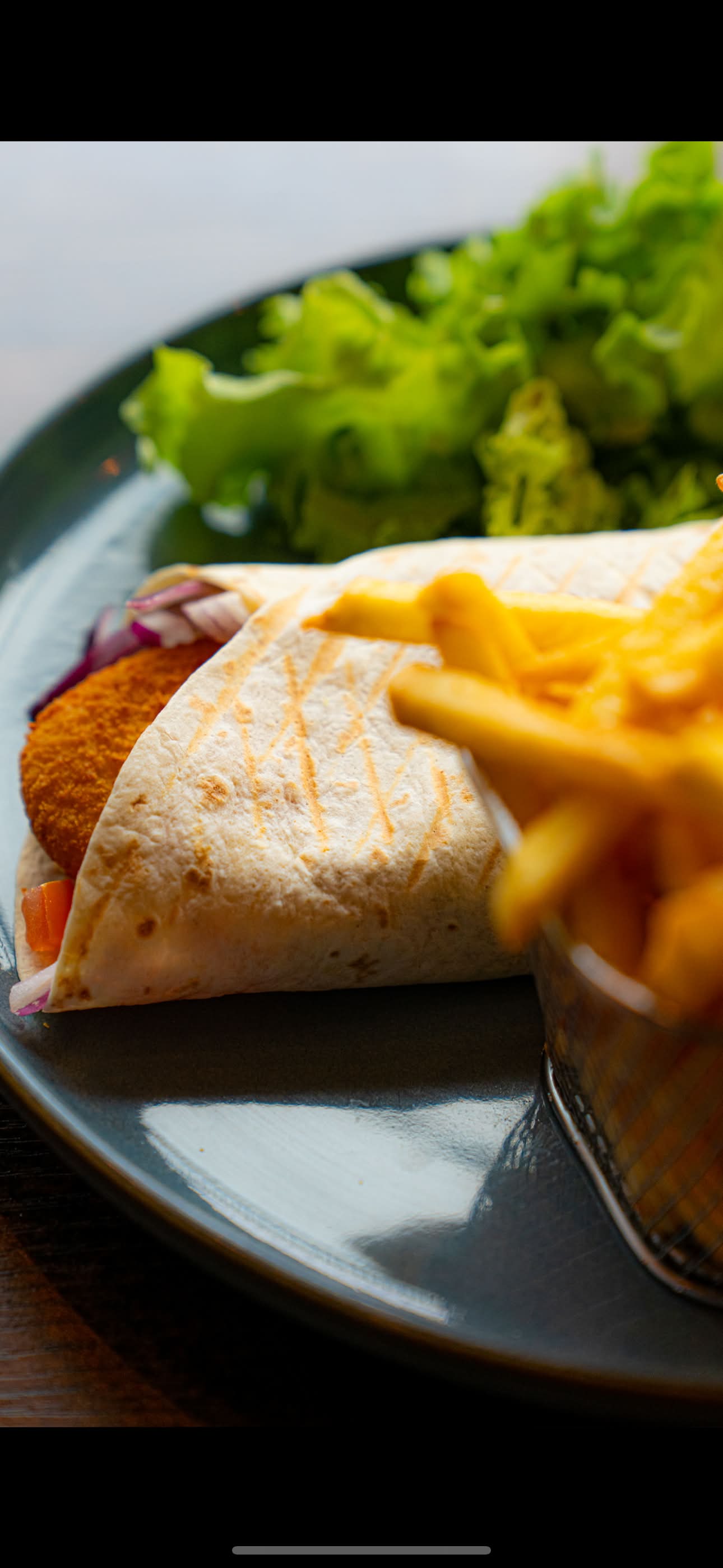 Menu Wrap chèvre chaud miel