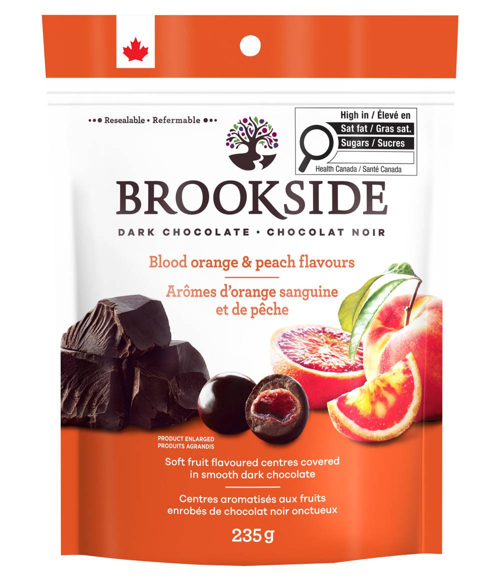 Brookside Dark Chocolate, Blood Orange & Peach (235 g)