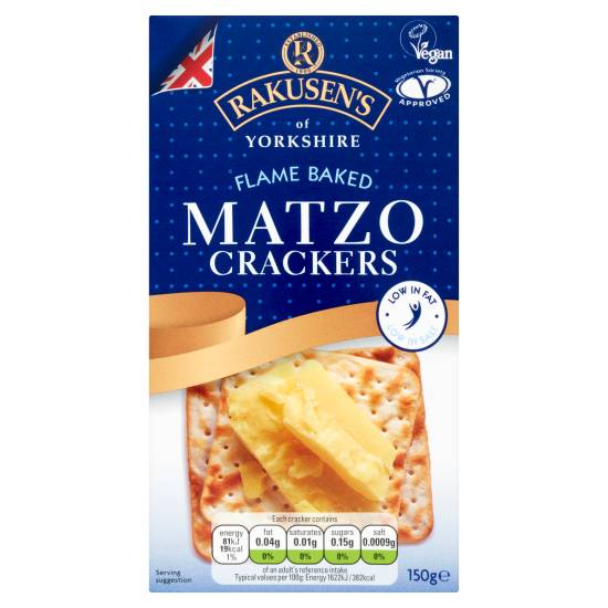 Rakusen's Flame Baked Matzo Crackers