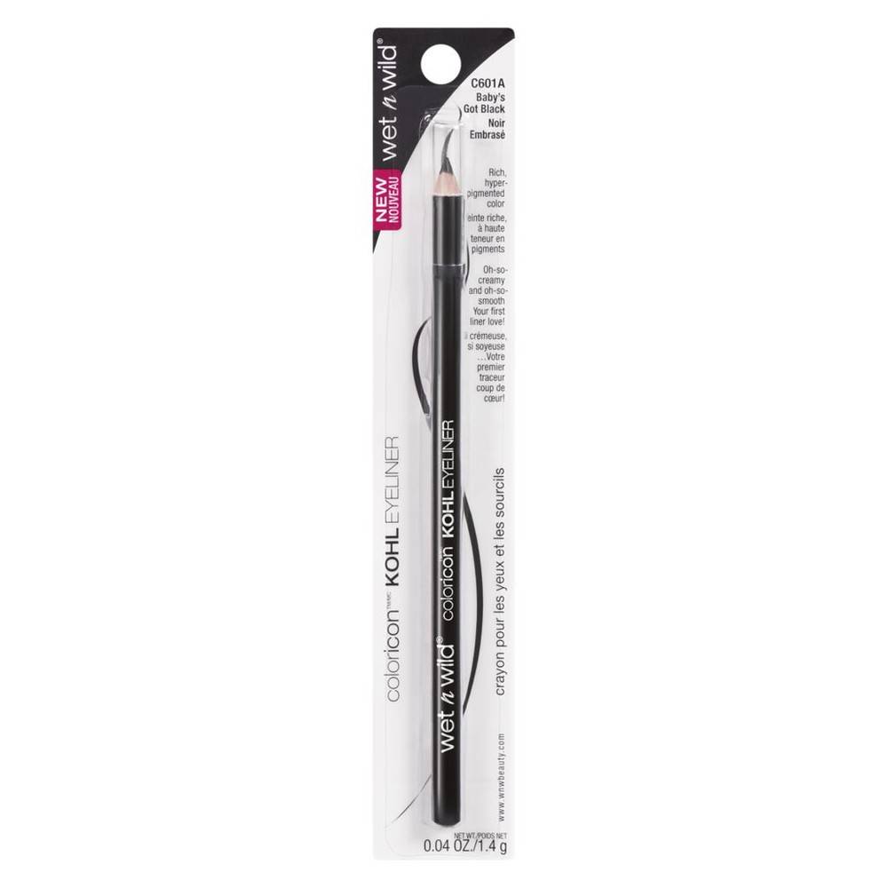 Wet N Wild Color Icon Kohl Eyeliner, Baby's Got Black (1.40 g)