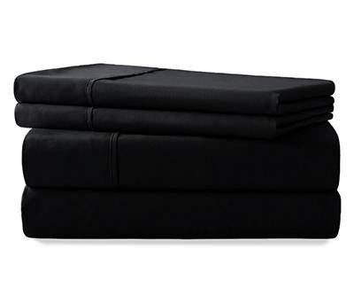 Real Living Microfiber Sheet Set (4 ct) (queen/black)