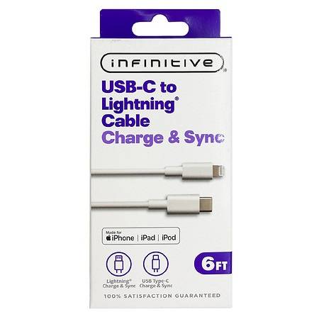 Infinitive Usb-C To Lightning Cable 6ft