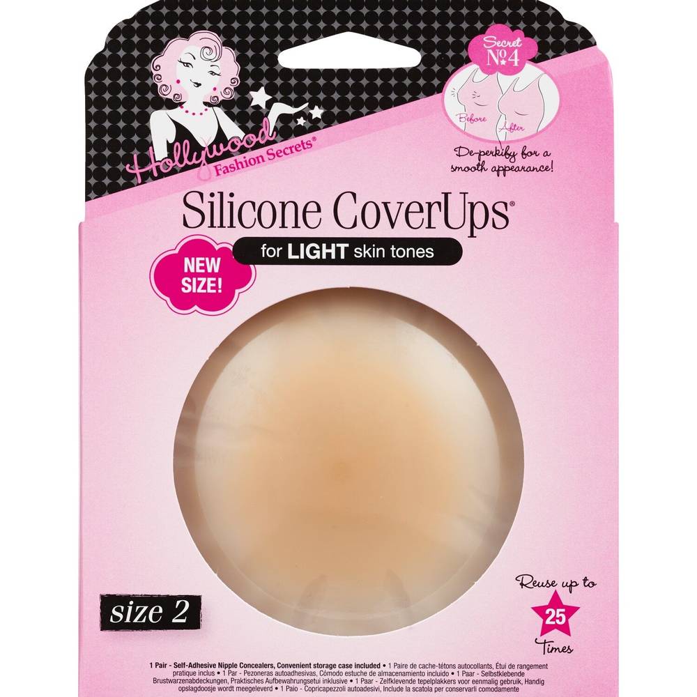 Hollywood Fashion Secrets Silicone Coverups, 2, Light (2 ct)