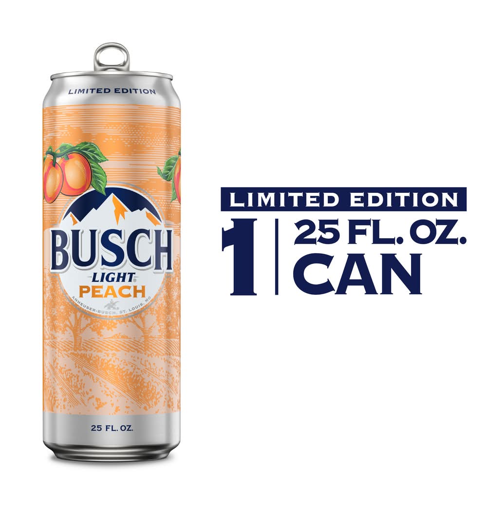 Busch Beer, Peach (25 fl oz)