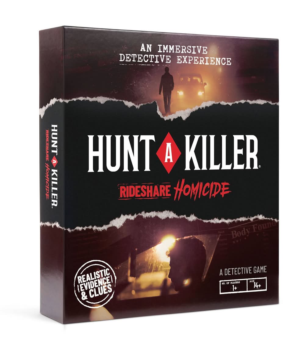 Hunt A Killer Rideshare Homicide Mystery Board Game, 14+ Years