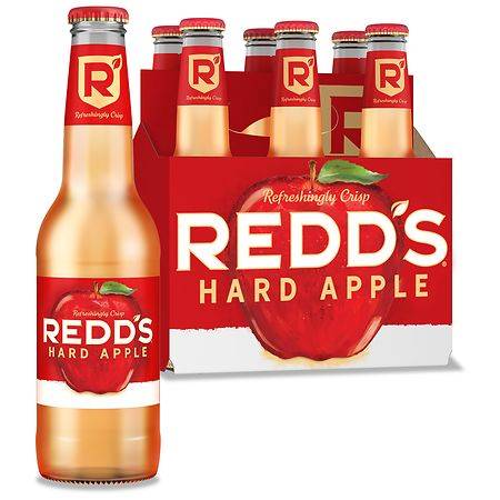 Redd's Hard Apple Ale Beer - 12.0 fl oz x 6 pack