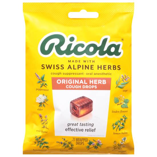 Ricola Original Natural Herb Cough Drops (21 ct)