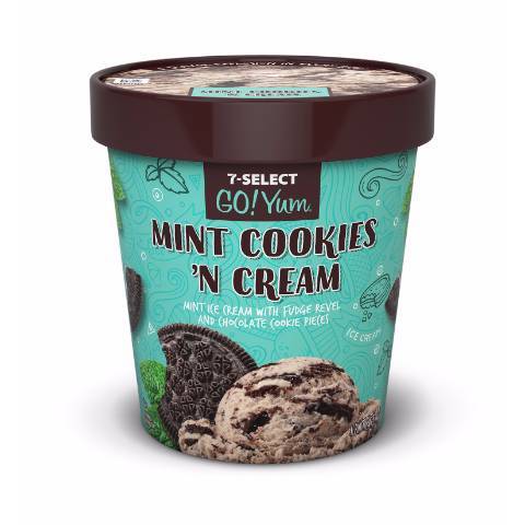 7-Select Ice Cream (mint cookies 'n cream)