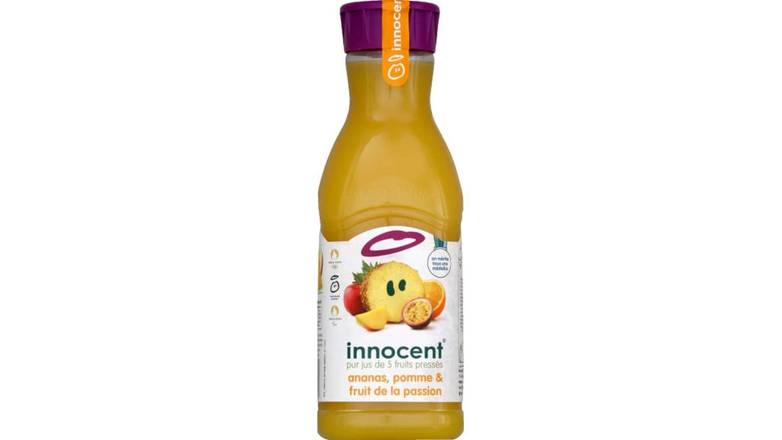 Innocent Pur jus de fruits Ananas et fruits de la passion La bouteille de 900ml