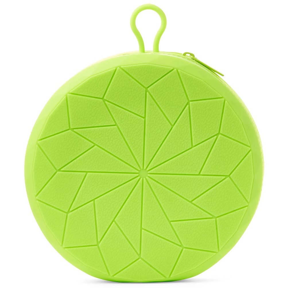 EveryYay · Bowl doble colapsable de silicón verde con zip