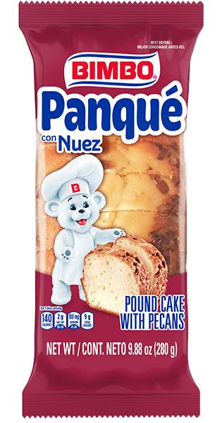 Bimbo Pecan Pound Cake with Pecans 9.88oz