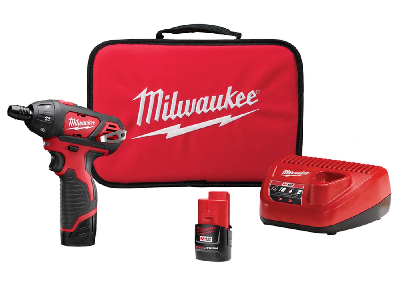 Milwaukee M12 Brushed Cordless Battery Operated Screwdriver Kit