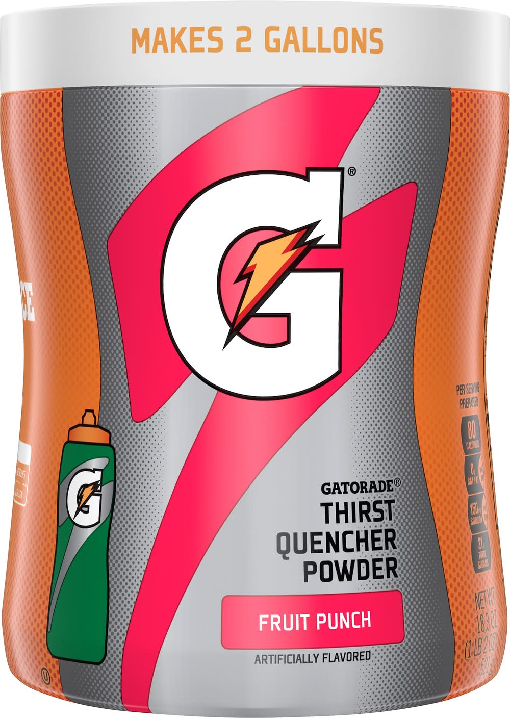 Gatorade Thirst Quencher Sports Drink Powder, Fruit Punch (18.3 oz)