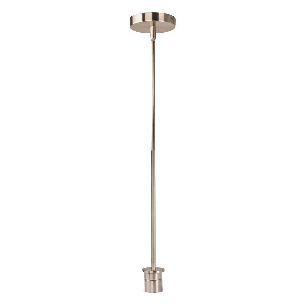 Style Selections Brushed Nickel Transitional Cylinder Mini Hanging Pendant Light | CPR1BNK