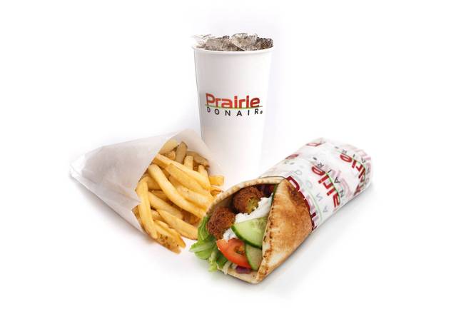 Falafel Pita Combo (G.F) (9" Medium)