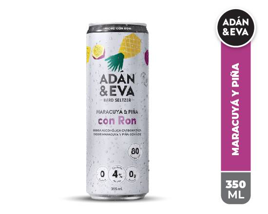 Adán & eva bebida con ron (355 ml) (maracuyá y piña)