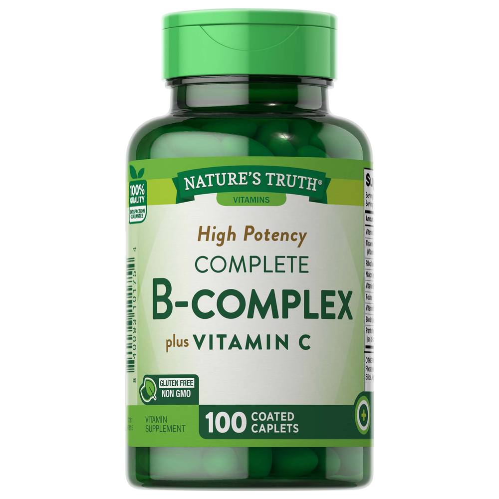 Nature's Truth B Complex Plus Vitamin C High Potency (100 ct)