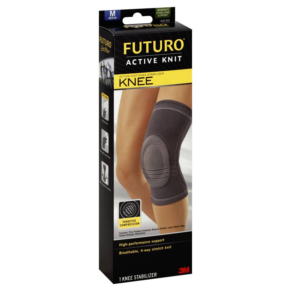 Futuro Active Knit Knee Stabilizer, Gray