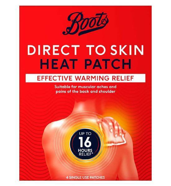 Boots Direct to skin heat patch - 4 pack