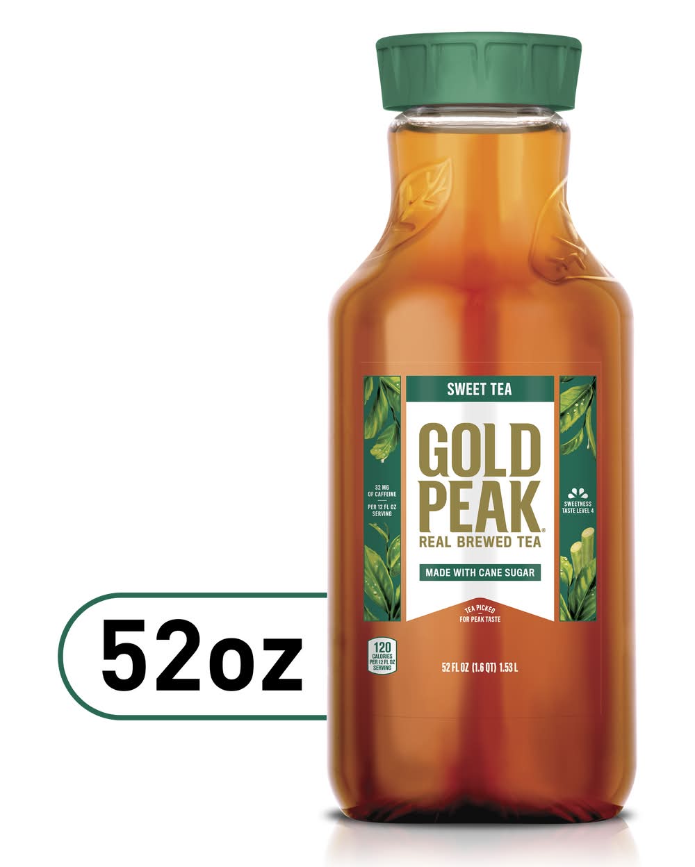 Gold Peak Real Brewed Black Tea, Sweet Tea (52 fl oz)
