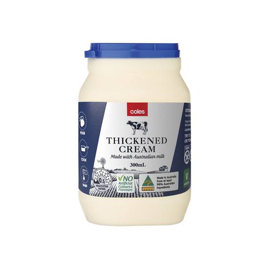Coles Thickened Cream 300ml