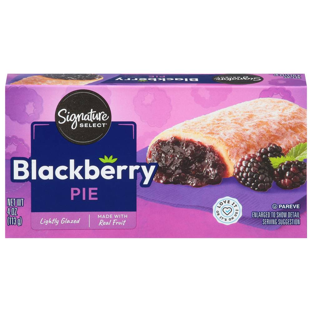 Signature Select Lightly Glazed Blackberry Pie (4 oz)