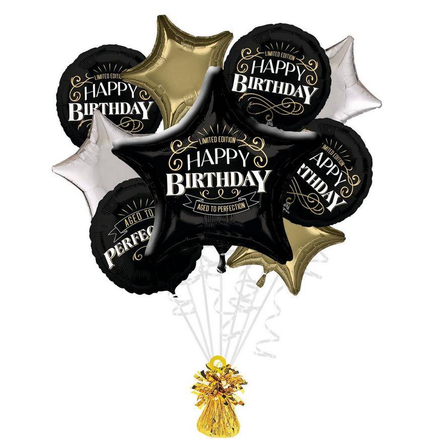 Uninflated Better With Age Birthday Foil Balloon Bouquet, 5pc