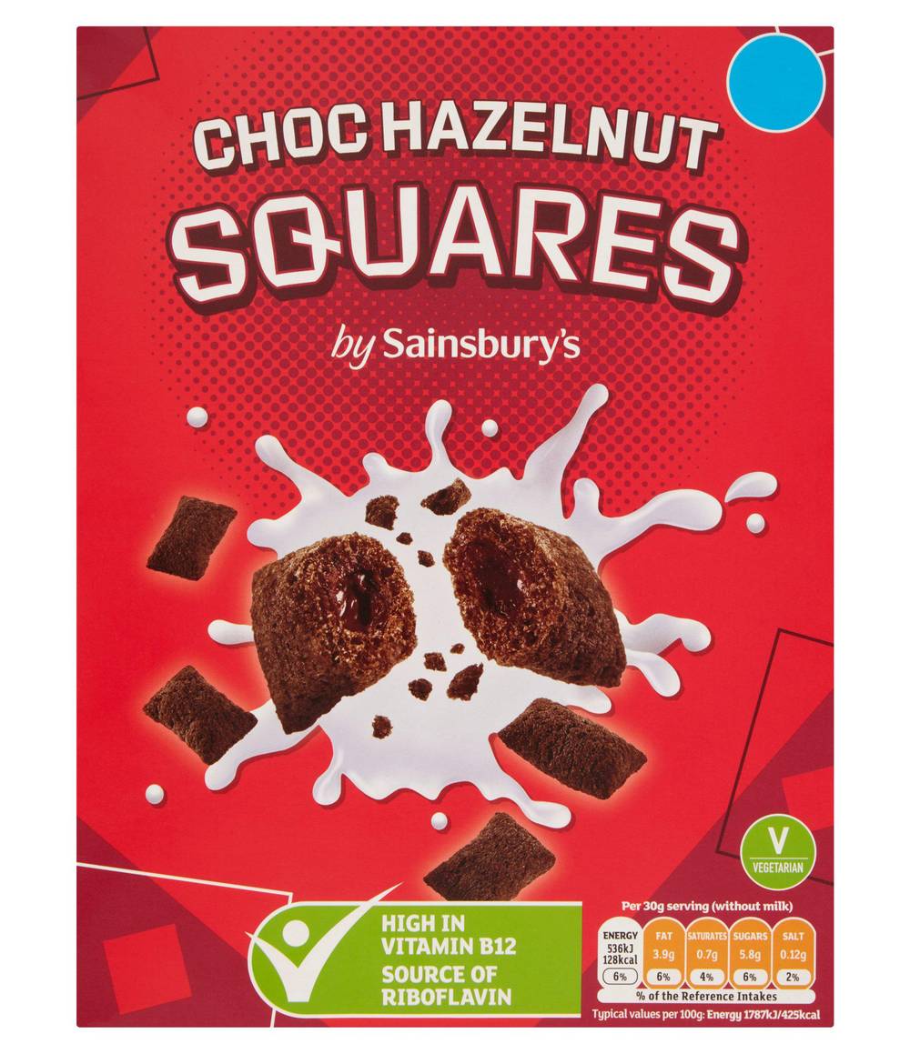 Sainsbury's Choco Hazelnut Cereal Squares (375g)
