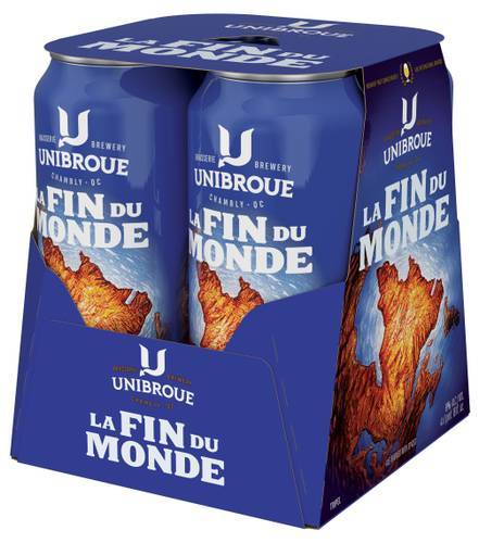 Unibroue La Fin Du Monde Tripel Beer (4 x 16 oz)