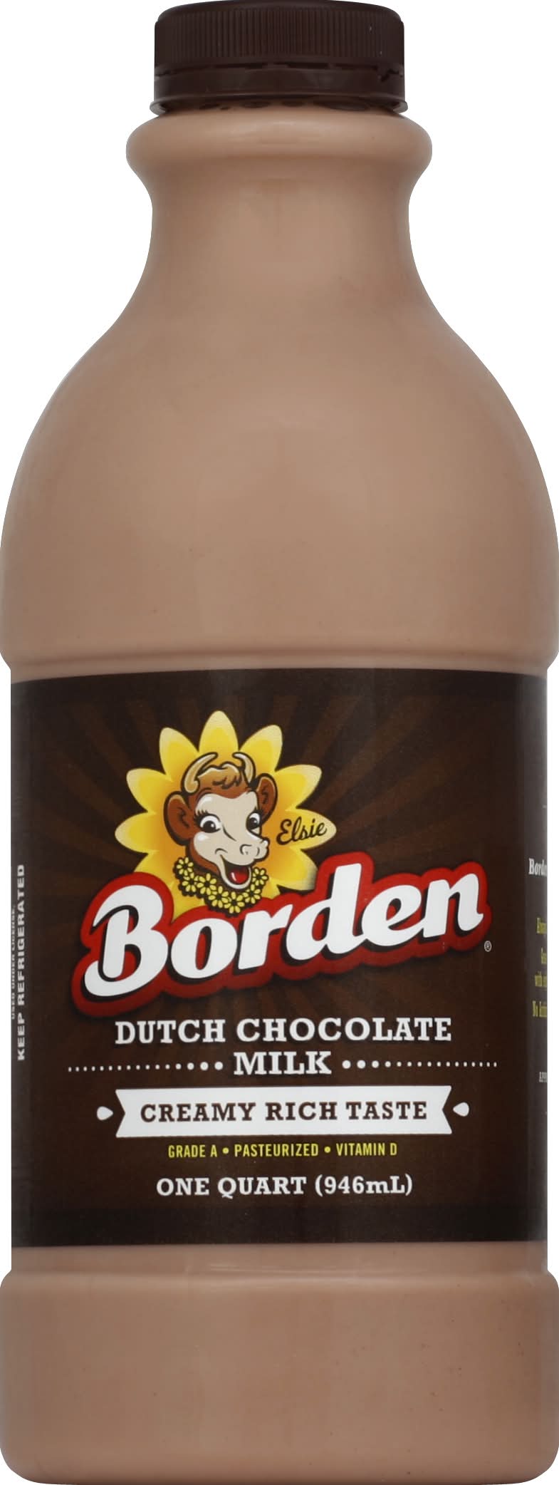 Borden Creamy Rich Taste Whole Milk, Dutch Chocolate (1 qt)