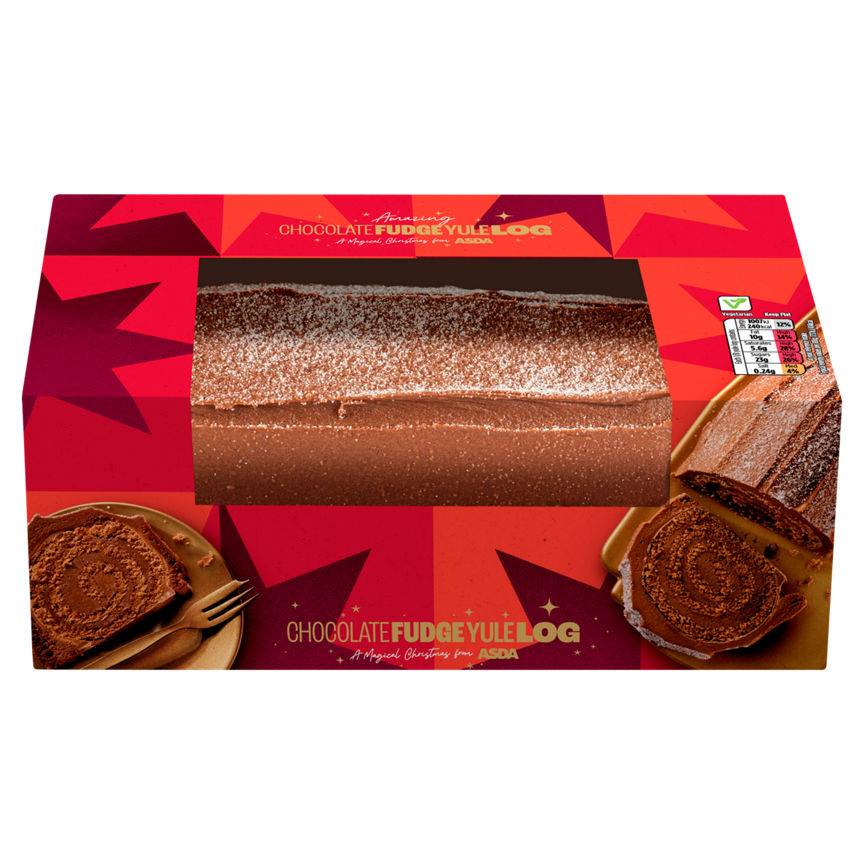 ASDA Amazing Chocolate Fudge Yule Log