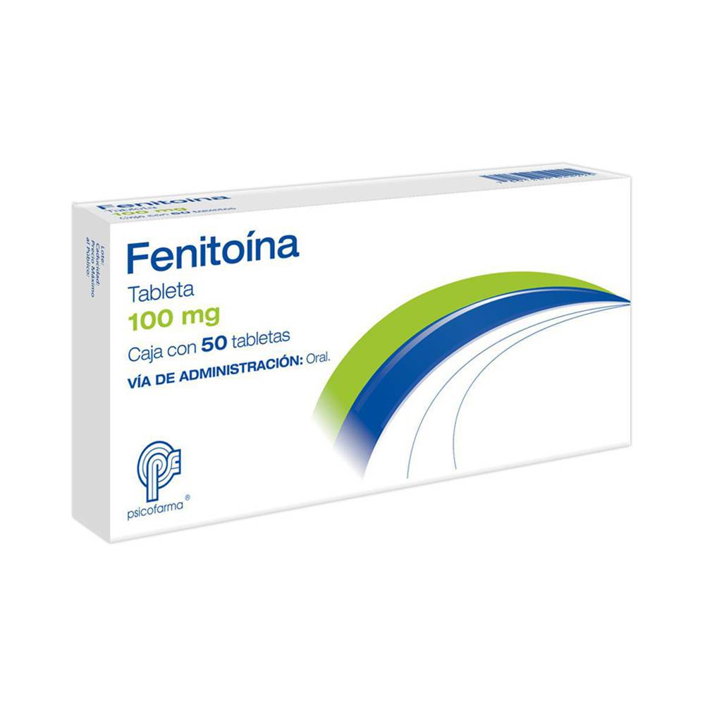 Psicofarma fenitoína tabletas 100 mg (50 piezas)
