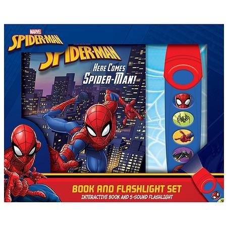 Marvel Phoenix Spider-Man Book and Flashlight Set