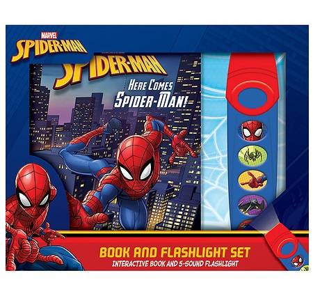 Marvel Phoenix Spider-Man Book and Flashlight Set