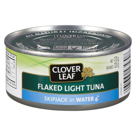 Clover leaf thon pâle listao émietté  - flaked light skipjack tuna in water