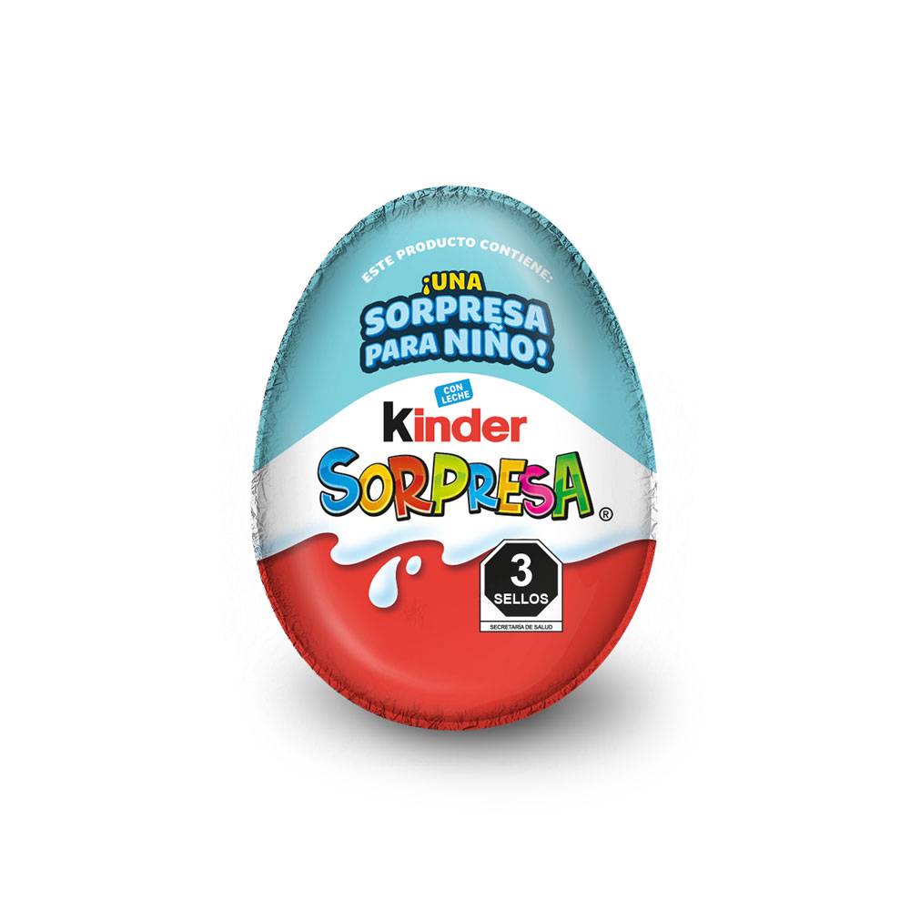 Kinder chocolate huevo sorpresa niño