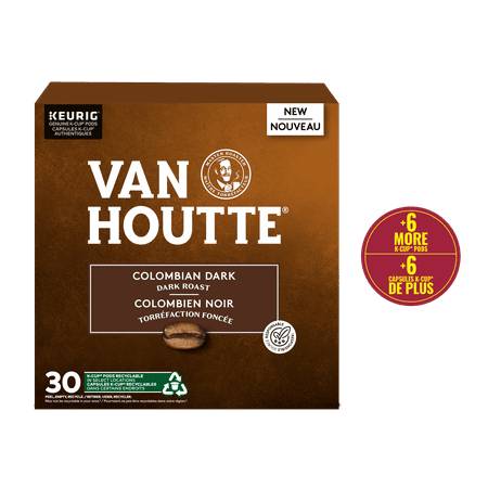 Van Houtte Colombian Dark Roast K-Cup Coffee Pods (30 ct)