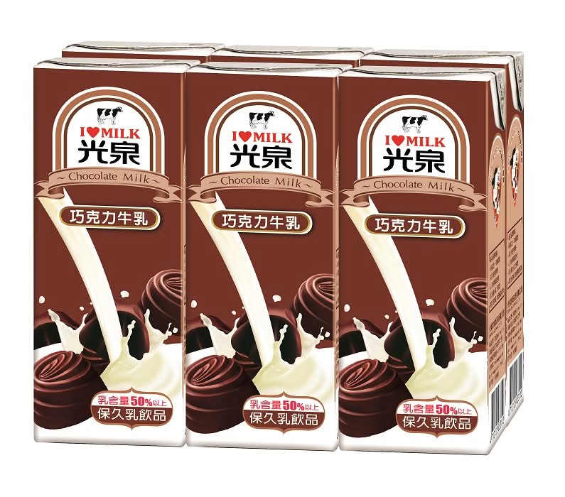 光泉巧克力牛乳-200ml <200ml毫升 x 1 x 6Bottle瓶>