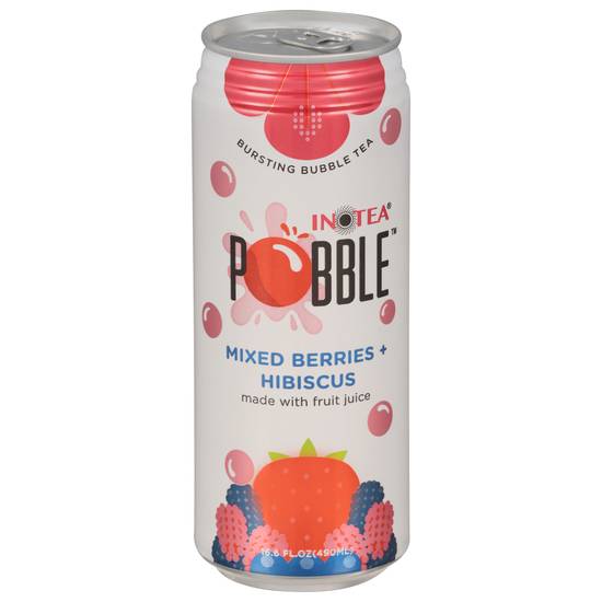 Inotea Pobble Bursting Bubble Tea (16.6 fl oz) (mixed berries + hibiscus)