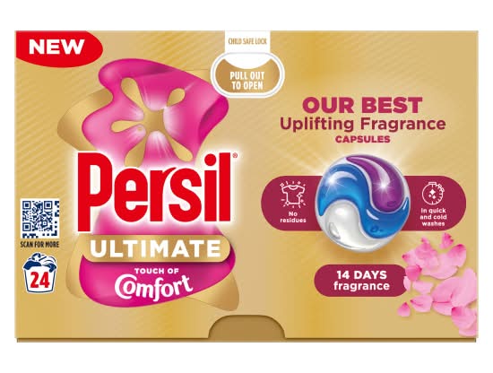 Persil Ultimate Washing Capsules Touch Of Comfort 24 Washes