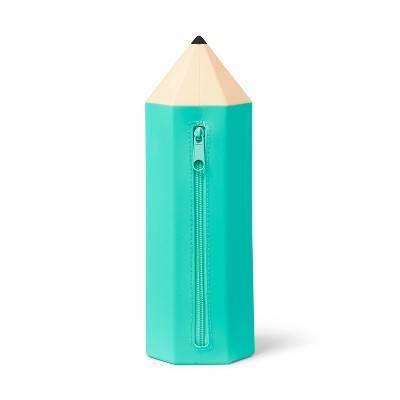 Pencil Shaped Pencil Pouch Blue - up&up™